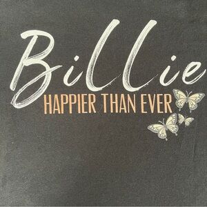 Billie Eilish “Happier Than Ever” Graphic Tee Black Medium